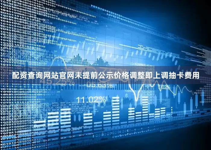 配资查询网站官网未提前公示价格调整即上调抽卡费用